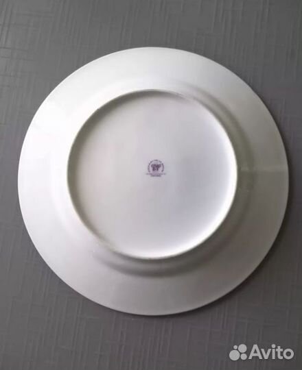 Декоративная тарелка фарфор кобальт Чехословакия