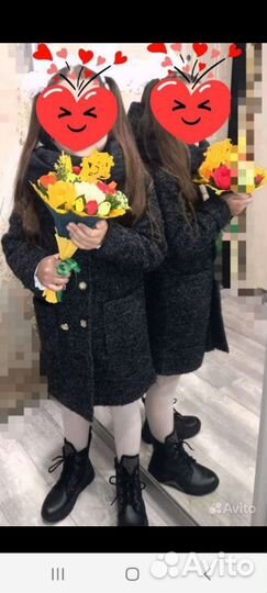 Пальто для девочки 128