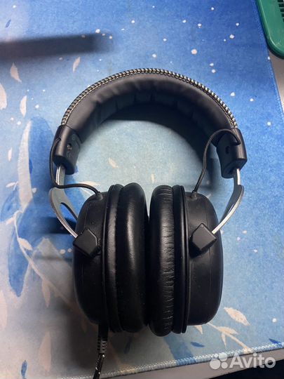 Игровые наушники hyper x silver