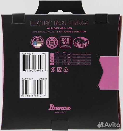 Струны для бас-гитары Ibanez iebs4C