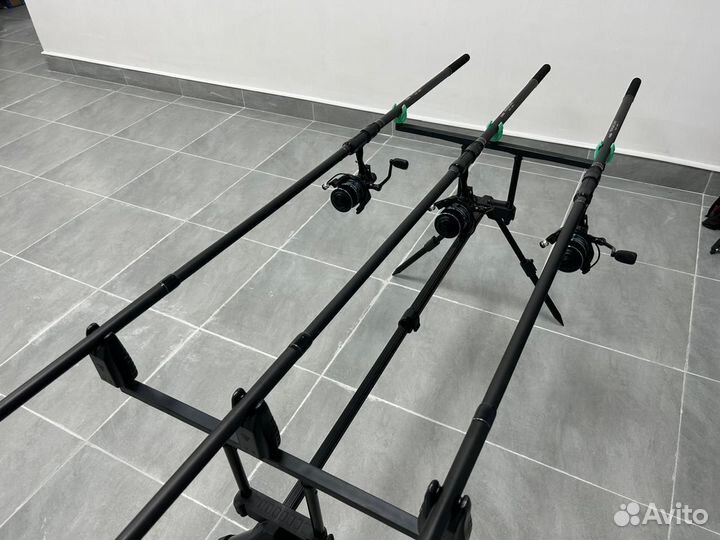 Карповый набор на 3 уд с род подом и сигналками