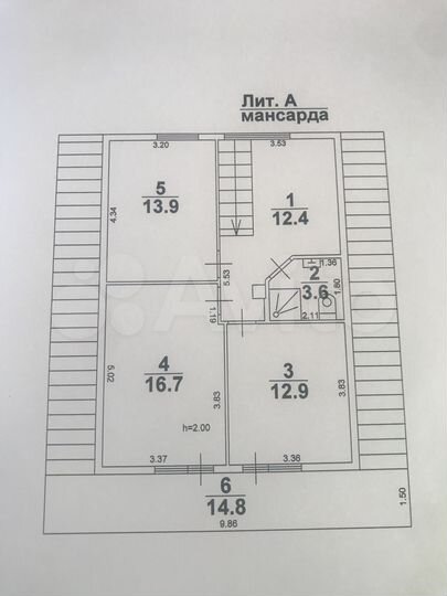 Коттедж 147 м² на участке 5,5 сот.