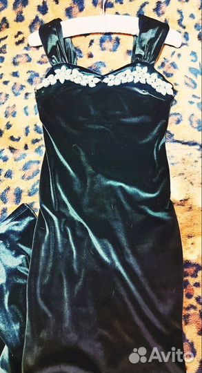 Вечернее платье в пол 42 - 44 размер, черное