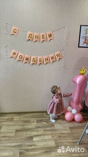 Нарядное платье на девочку на годик 80 86