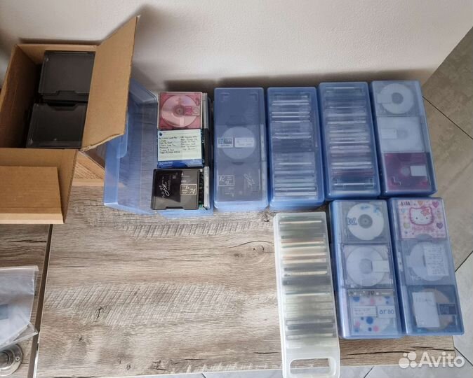 MD диски sony/maxell/axia/victor Боксы