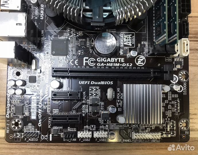 Материнская плата Gigabyte LGA 1150 i3-4130 4 Гб