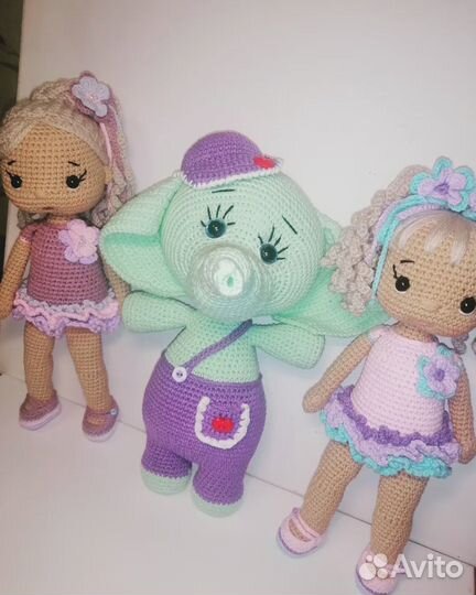 Вязаные игрушки ручной