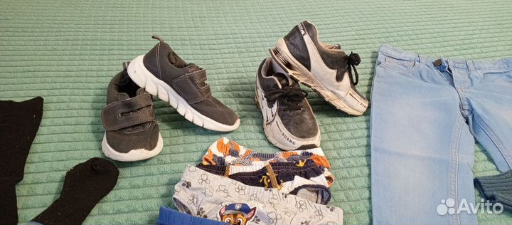 Вещи и обувь на мальчика 110-116см