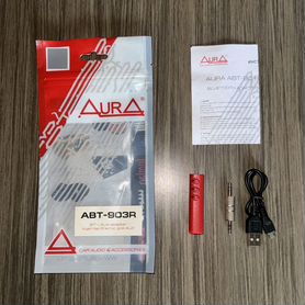 Bluetooth-адаптер для AUX AurA ABT-903R Красный