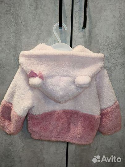 Кофта на молнии для девочки 80