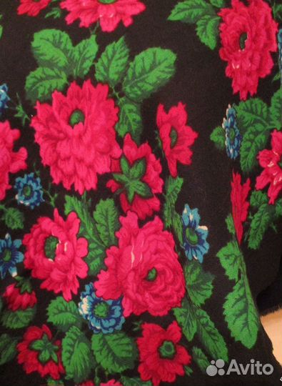 Платок шерстяной, пп-винтаж