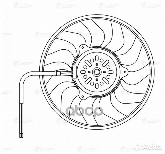 Вентилятор радиатора Audi A6 (С6) (04) (без