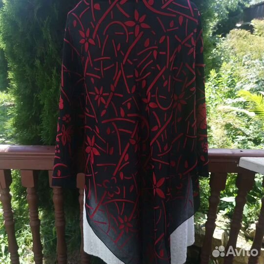 Пом бархат на шифоне платок