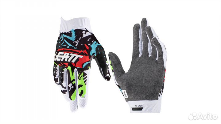Мотоперчатки Leatt Moto 1.5 GripR Glove (Zebra, M