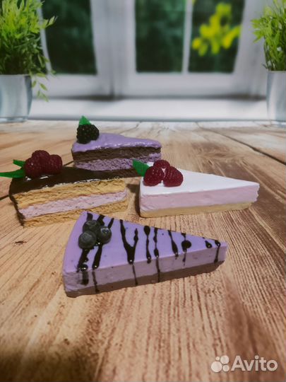 Мыло кусочек торта и чизкейк