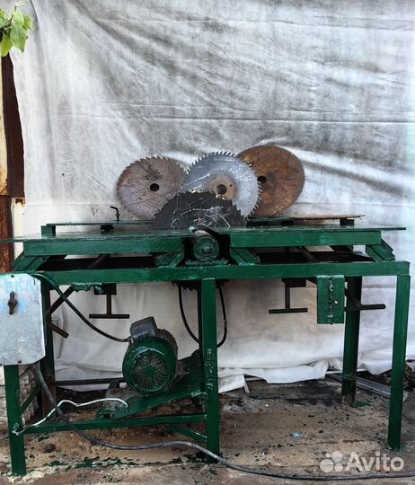 Циркулярный станок по дереву с рубанком