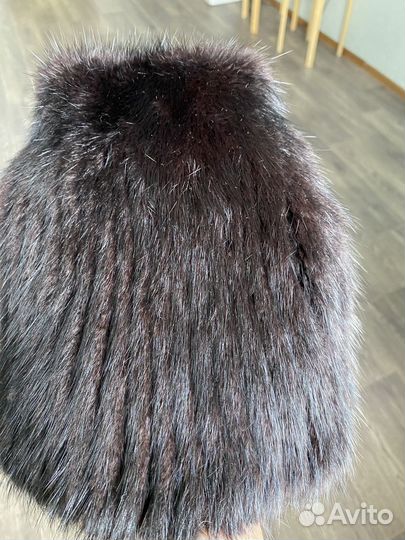 Шапка норковая вязаная резерв для Ольги