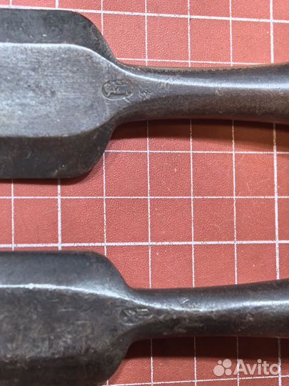 Две старые японские стамески 29 и 35 мм