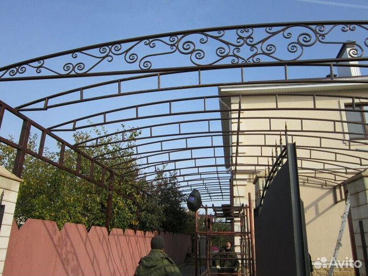 Арочная ферма для навеса