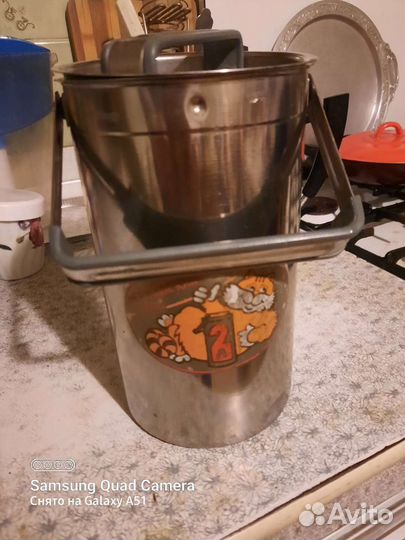 Молочный бидон из нержавеющей