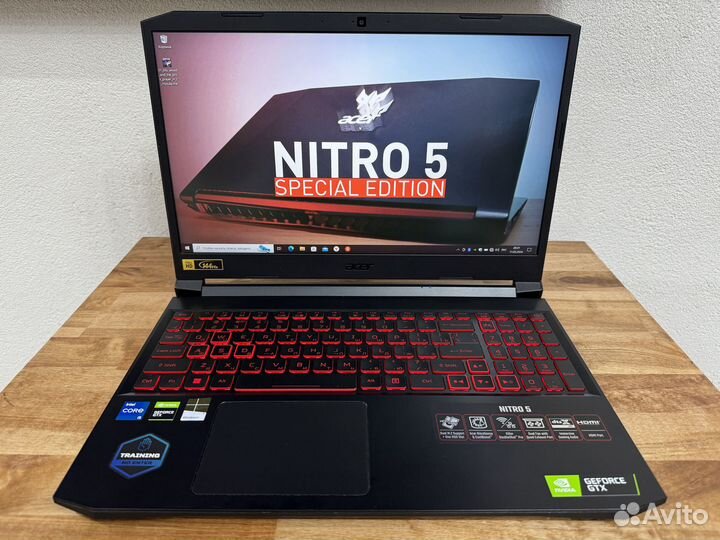 2023 Nitro i5-11400H 12 ядер 16Gb 144Hz SSD 1536Gb