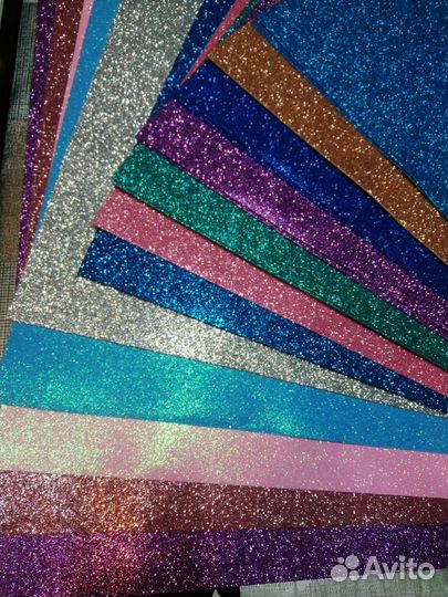 Фоамиран глиттерный