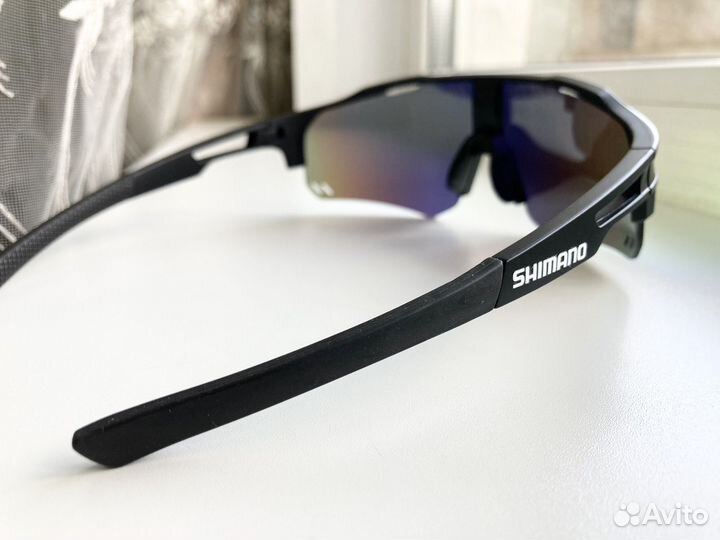 Спортивные очки Shimano зеркальные солнцезащитные