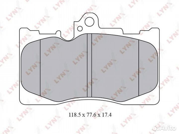 Колодки дисковые lynxauto BD-7566