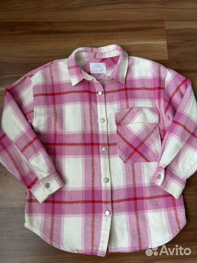 Рубашка zara на девочку 140