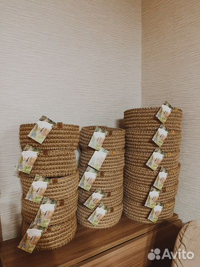 Корзина из джута