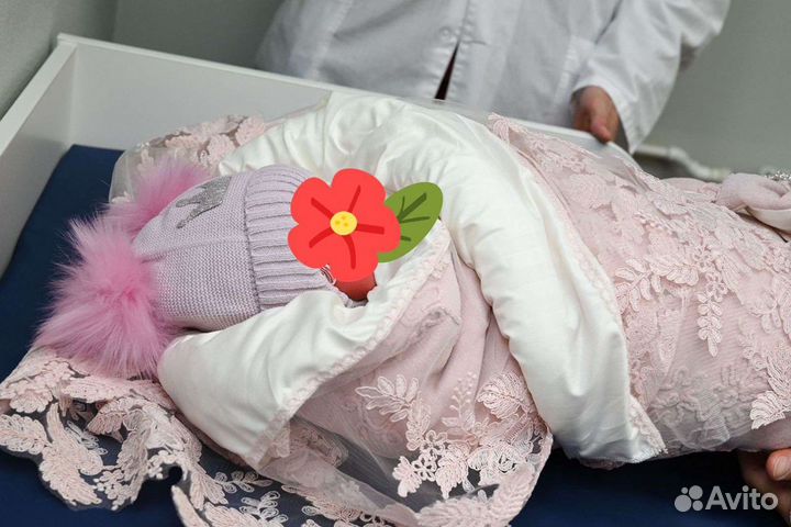 Конверт на выписку для девочки осень зима.размер 5