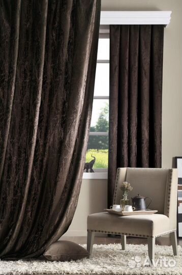 Комплект штор Мрамор, новый