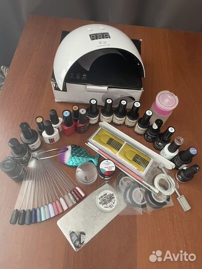 Набор для наращивания ногтей с лампой