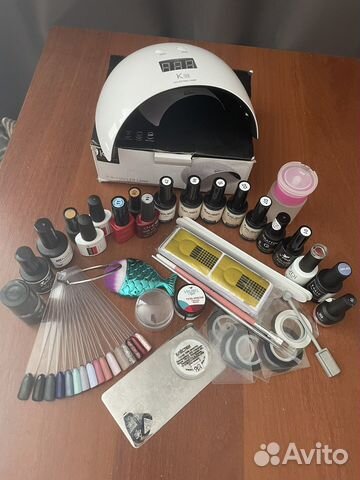 Набор для наращивания ногтей с лампой