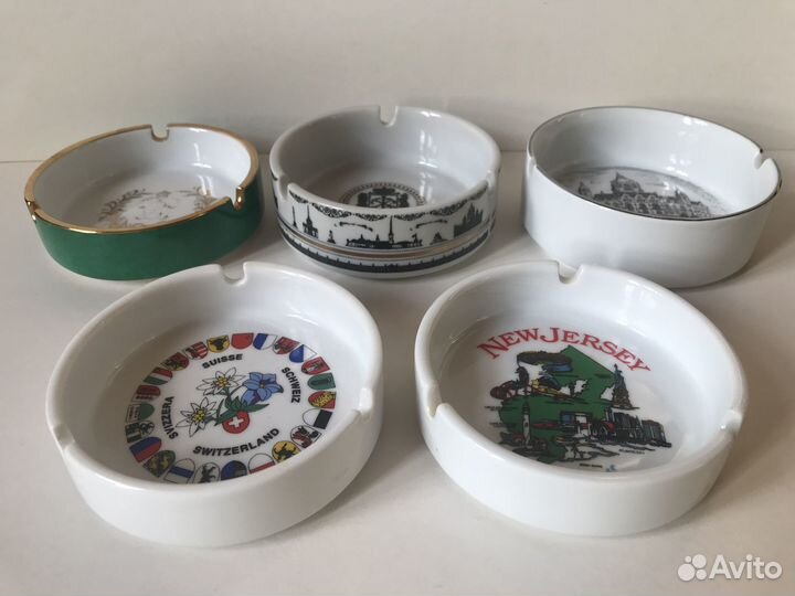 Пепельница Фарфор Коллекция Путешествия Сувенир