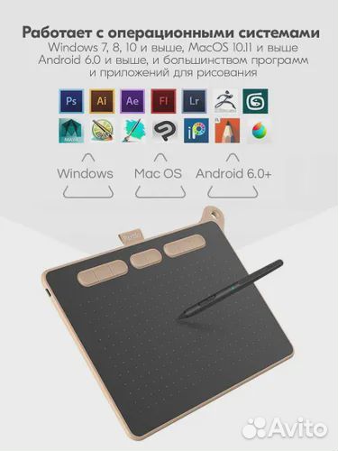 Графический планшет parblo Ninos M