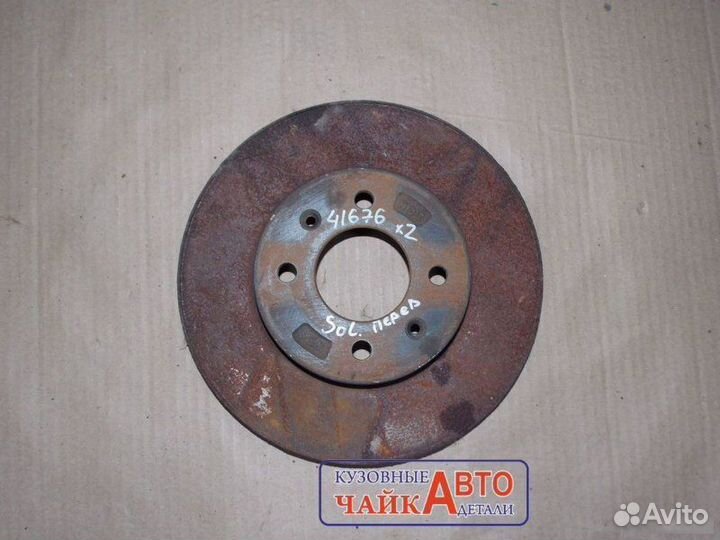 Диск тормозной передний Hyundai Solaris 1