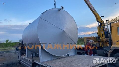 Резервуар горизонтальный стальной для воды