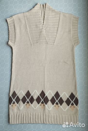 Вязанный жилет женский