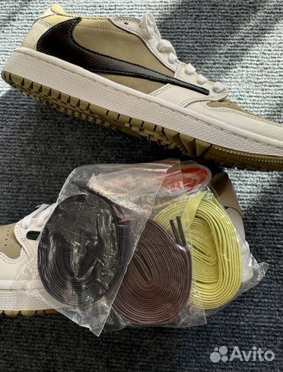 Кроссовки Air Jordan 1 low x travis scott Golf