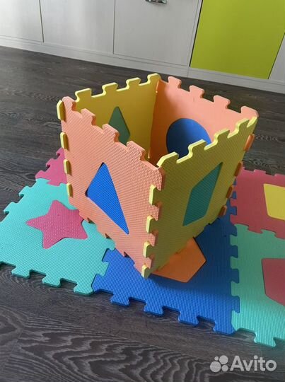 Детский развивающий коврик пазл