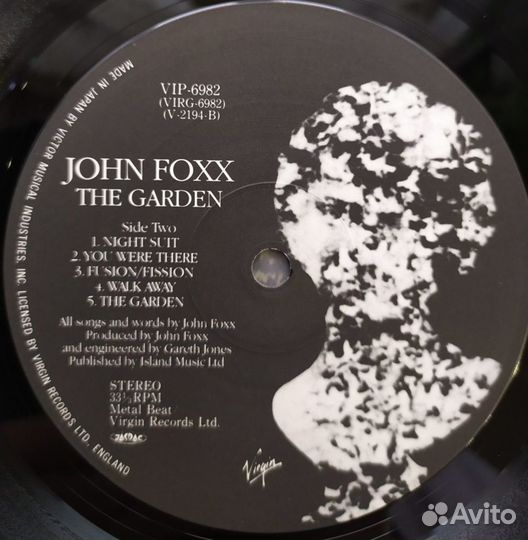 LP - John Foxx /ex.Ultravox/ - The Garden /Japan