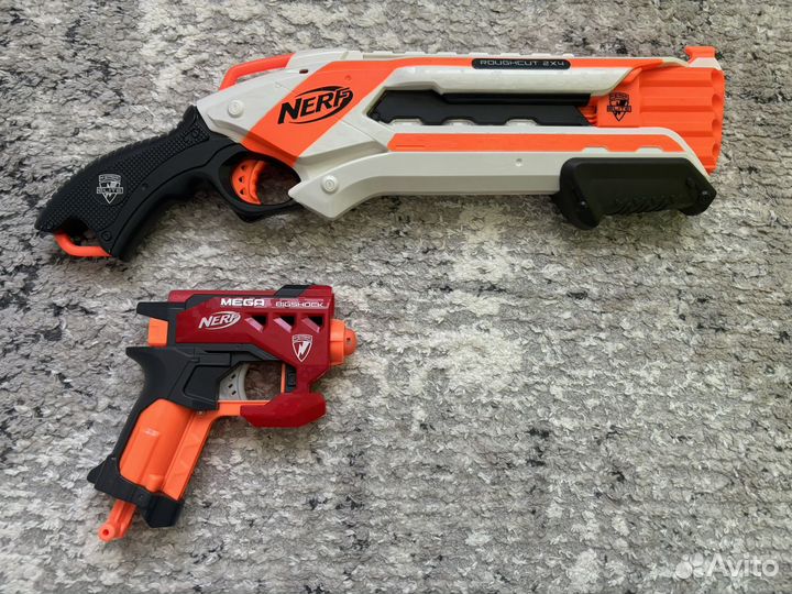 Бластер nerf elite roughcut и mega bigshock