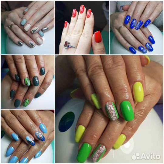 Маникюр педикюр гель лак укрепление,дизайн ногтей