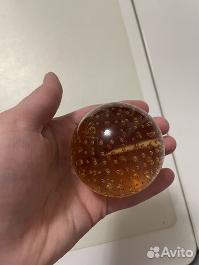 Шар пресс-папье стекло винтаж