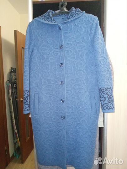 Новое платье и Пальто вязаное (толстый трикотаж)