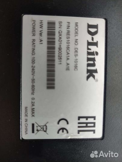 Коммутатор D-Link DES-1016C