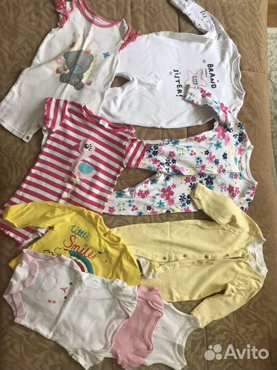 Пакет фирменных вещей для девочки на 3-6 мес