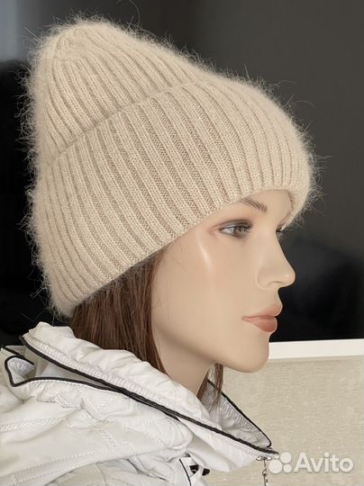 Шапка женская вязаная зимняя