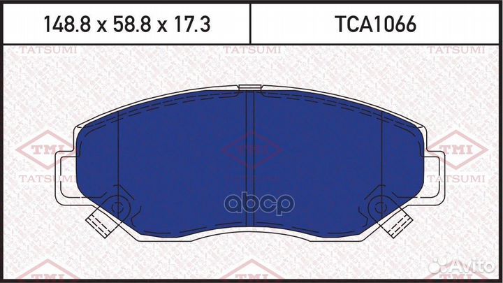 Колодки тормозные honda civic/jazz 01- перед. T